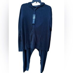 NWT Wendy Williams Knit Hooded Zip Sweatshirt‎ & Knit Drawstring Lounge Joggers
